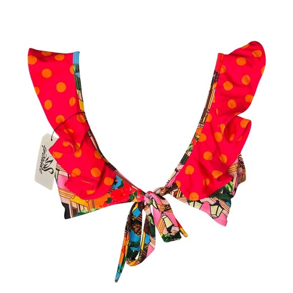 Colorful Ruffle Bikini Top - Picture 6 of 6